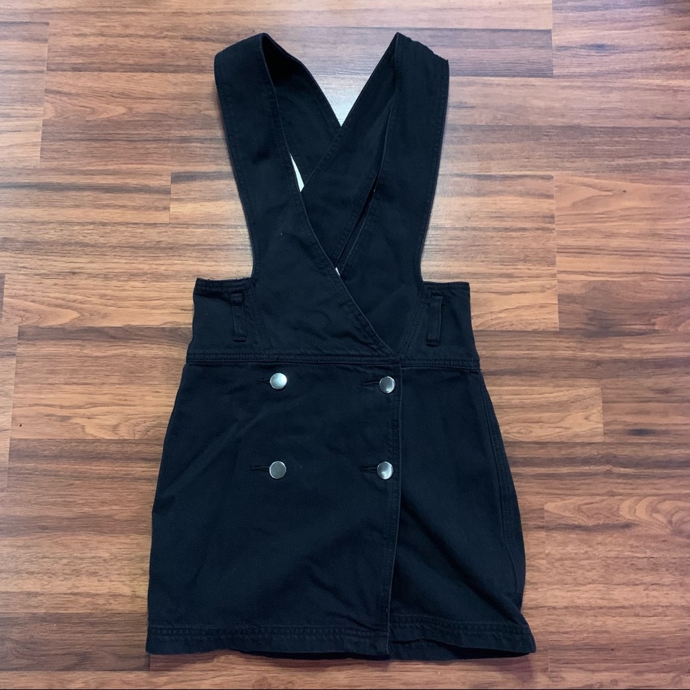 UO double breasted skirtall overall